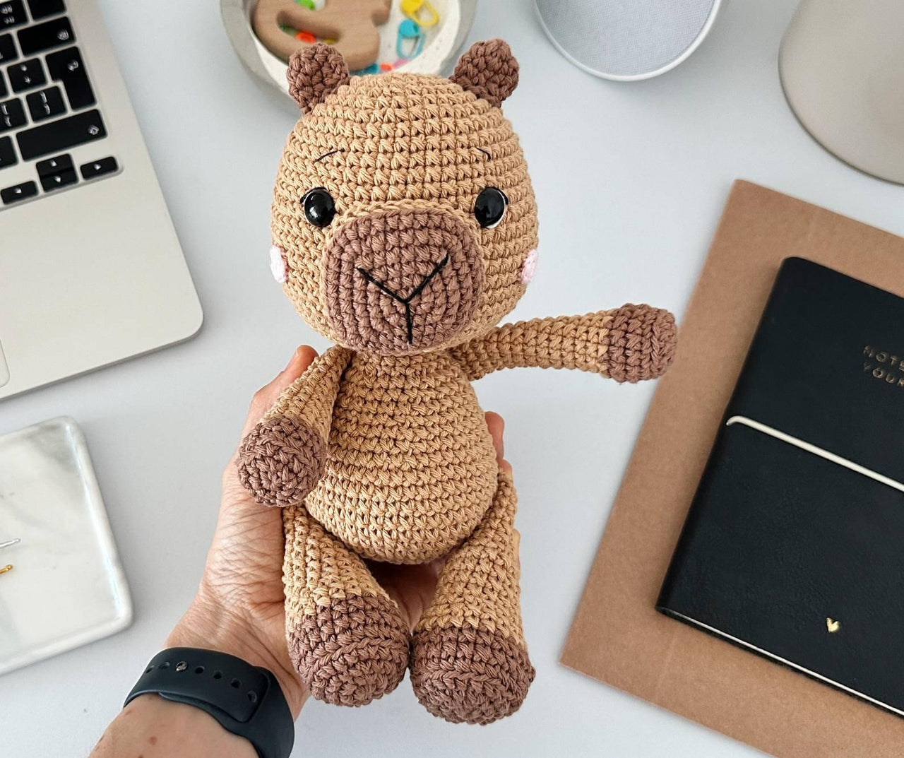 Capybara Amigurumi Crochet Pattern PDF – Capybara Soft Toy, Stuffed Animal Tutorial