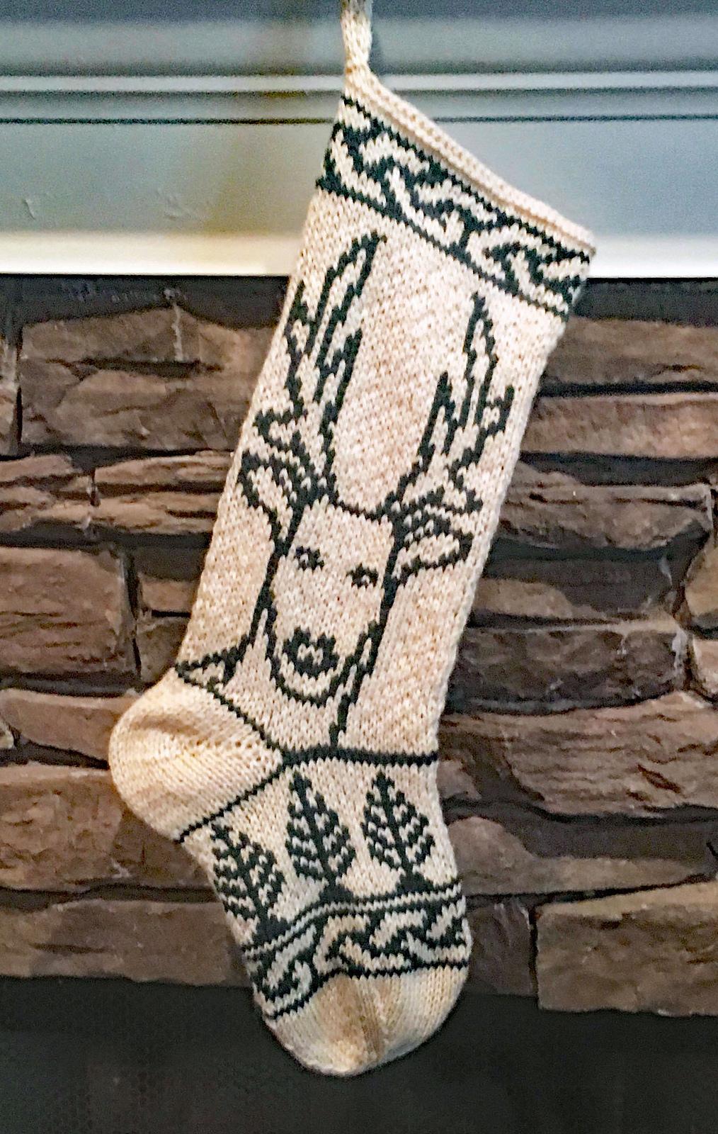 Celtic Deer Stocking