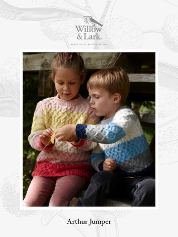 "Arthur Jumper" - Jumper Knitting Pattern in Willow & Lark Nest