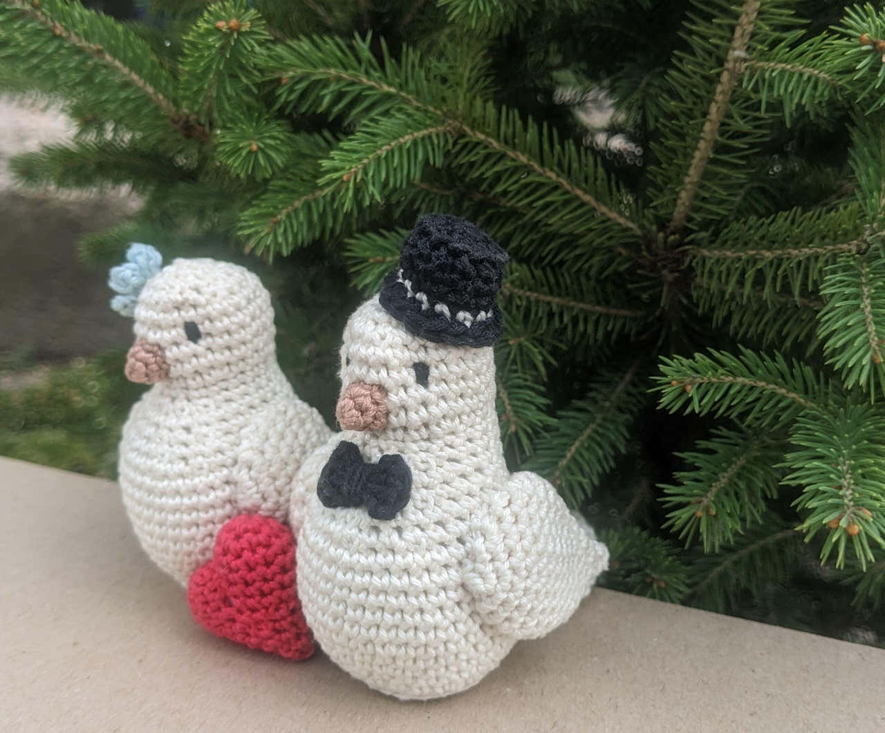 Wedding Doves Amigurumi English-US