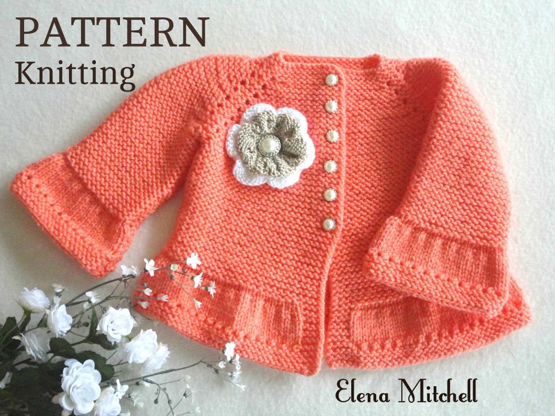 Knitting PATTERN Baby Jacket Vivian