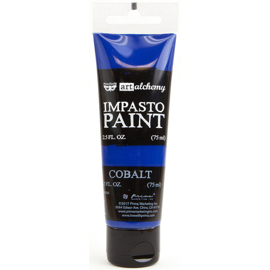 Prima Marketing Finnabair Art Alchemy Impasto Paint 2.5 Fluid Ounces - Cobalt