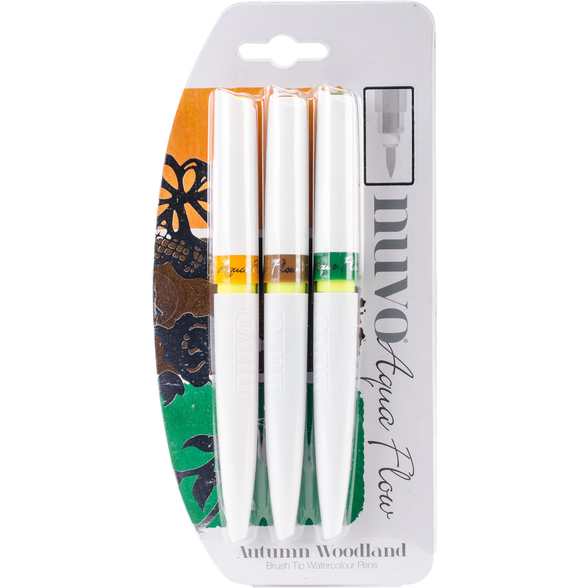 Tonic Studios Nuvo Aqua Flow Pens 3/Pkg - Autumn Woodland