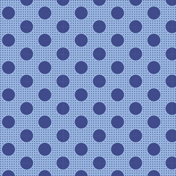 Tilda Medium Dots Denim Blue