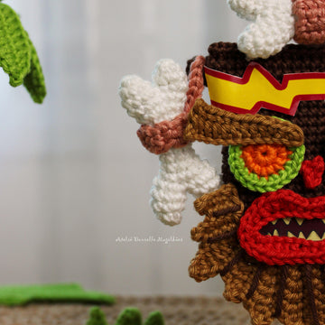 Uka Uka – PDF Amigurumi Crochet Pattern (from Crash Bandicoot)