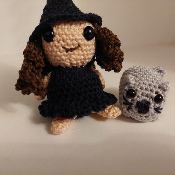 Witch with cat