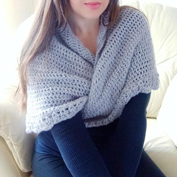 Crochet Katrine Highland Sontag Shawl Pattern