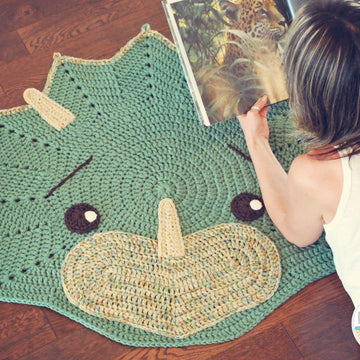 Tops The Triceratops Dinosaur Rug
