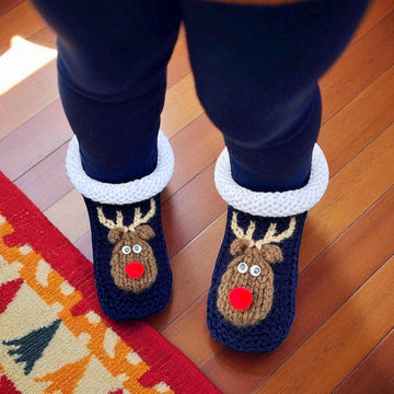 Reindeer Christmas Slippers