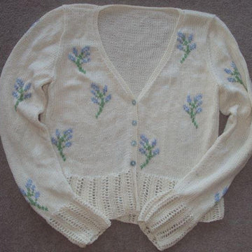Sprig and Eyelet Cardigan