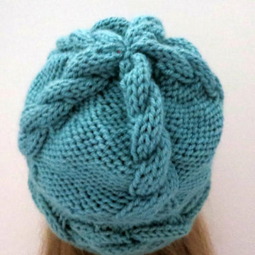 Tatyana Hat and Headband  with 3D Cables