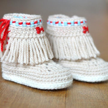Moccasin Fringe Booties