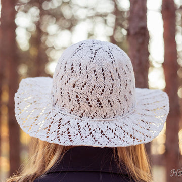 Knitted cotton Summer hat "Astrid"