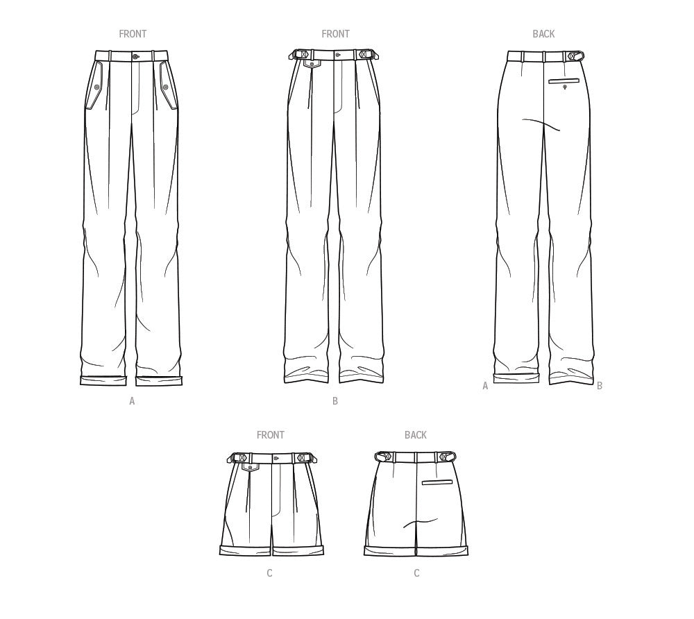 Simplicity Misses' Pants and Shorts S9709 - Sewing Pattern