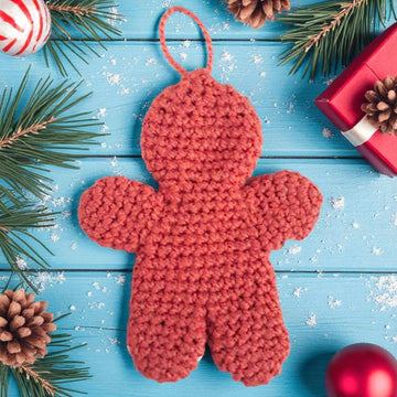 Gingerbread Ornament Crochet Pattern: DIY Christmas Tree Decor