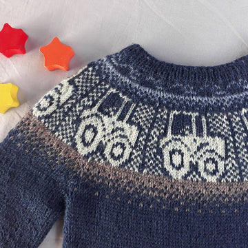 Tractor Pulling Stars Sweater