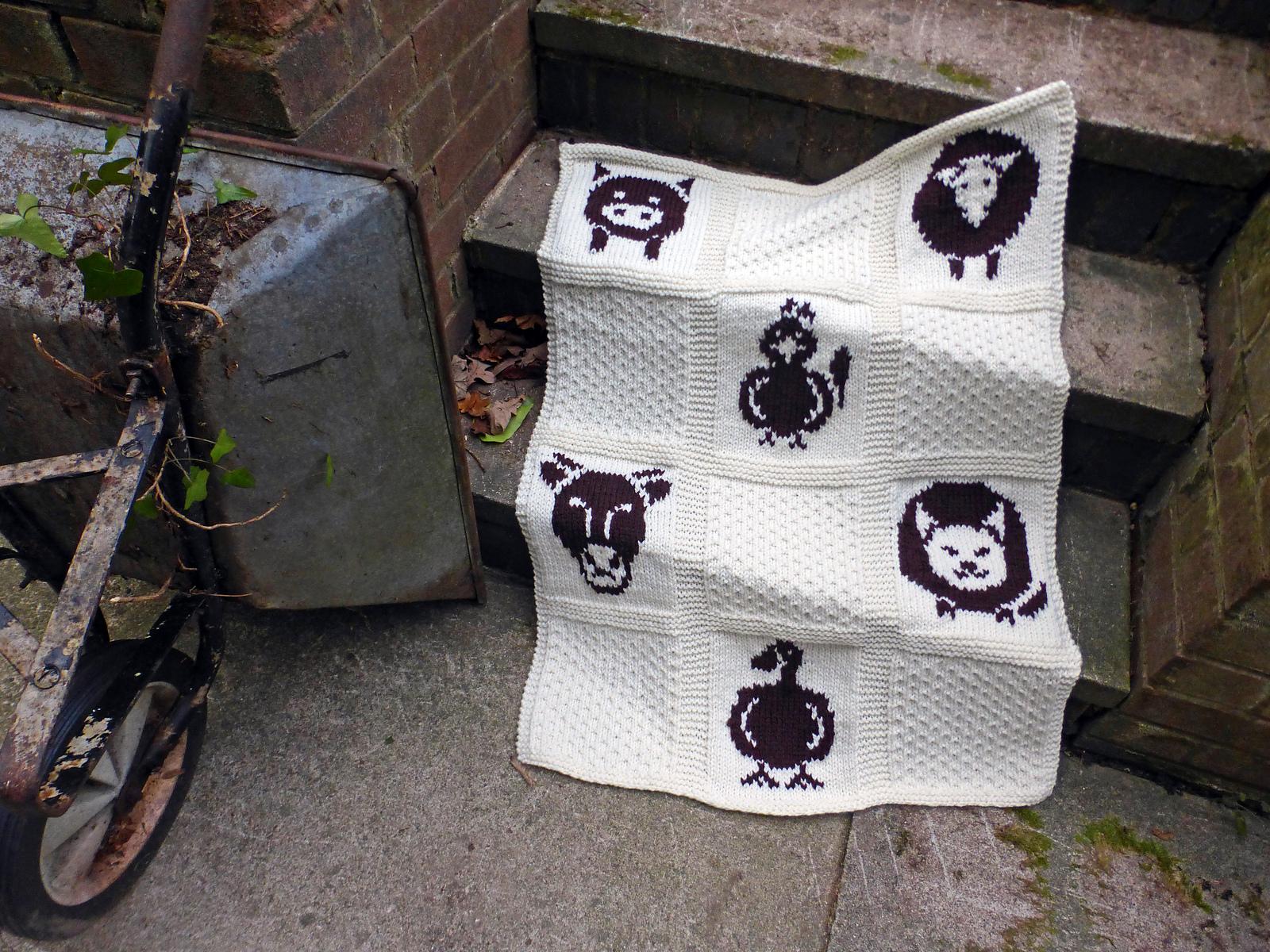 Farmyard Animals Baby Blanket