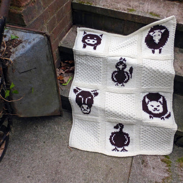 Farmyard Animals Baby Blanket