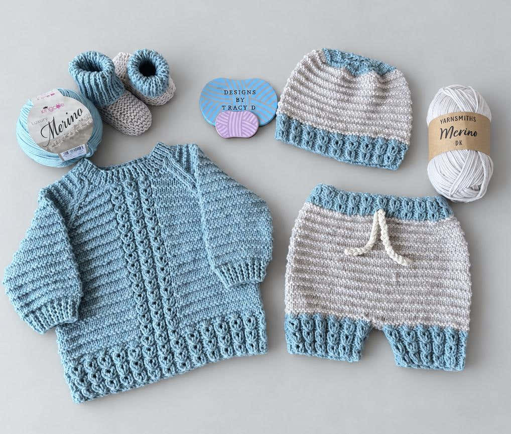 Otis, Sweater, Pants, Hat & Booties 18-22 inch chest