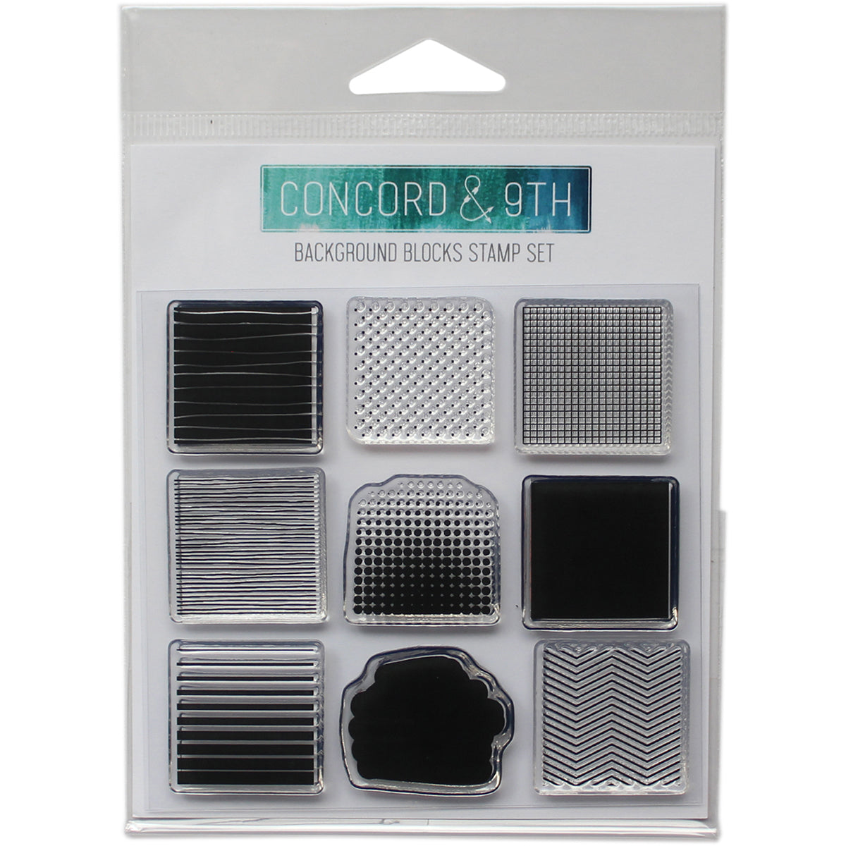 Concord & 9th Clear Stamps 4"X4" - Background Blocks