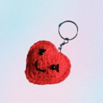Mini heart keyring