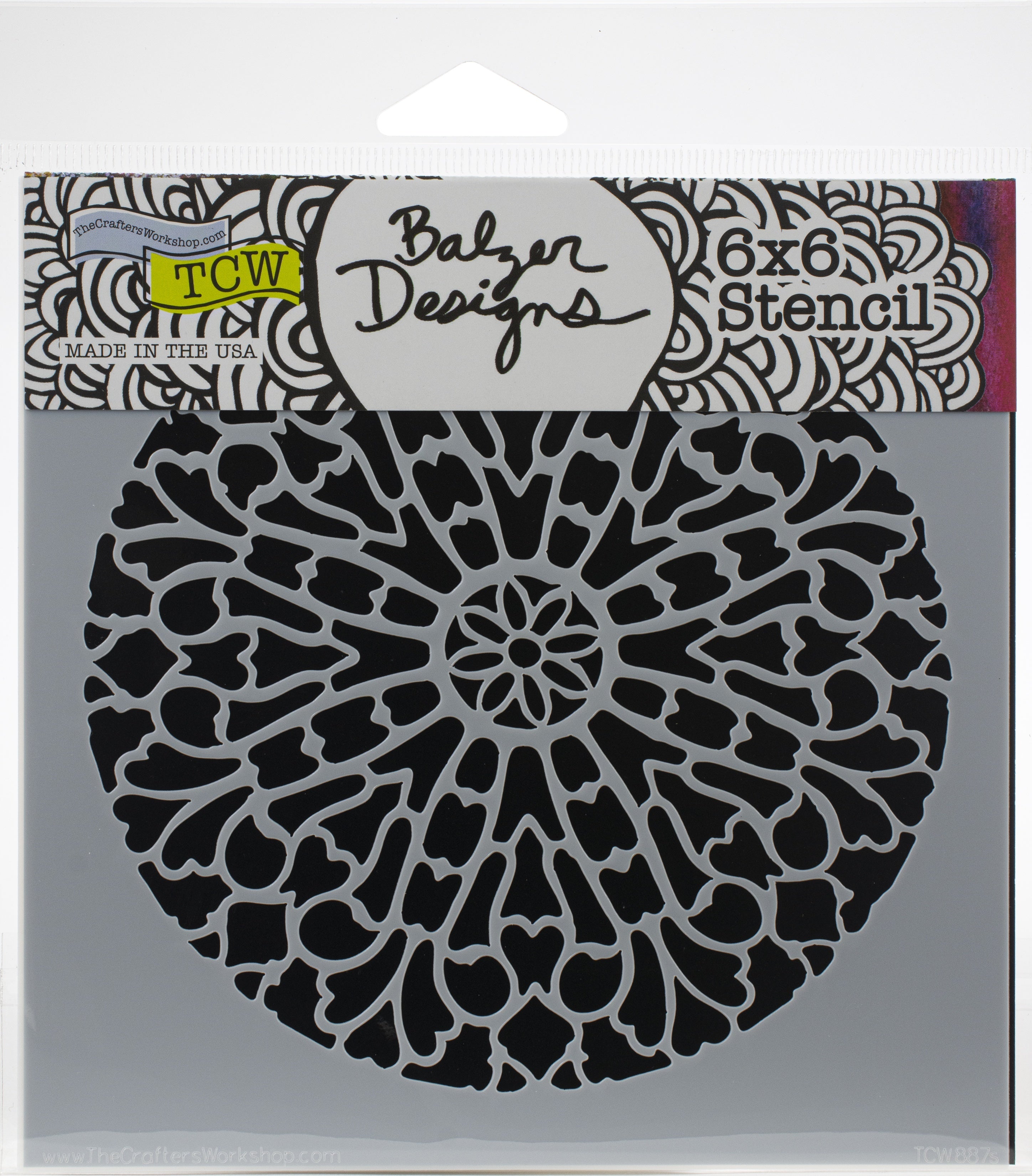 The Crafter's Workshop Crafter's Workshop Template 6"X6" - Old Circle Grate