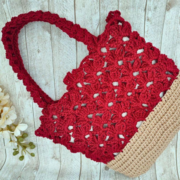Flower Lace Tote Bag Crochet Pattern