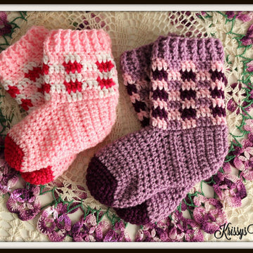 Spring Time Plaid Socks