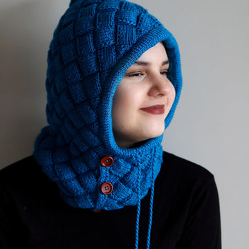 Autumn Entrelac Balaclava for DK