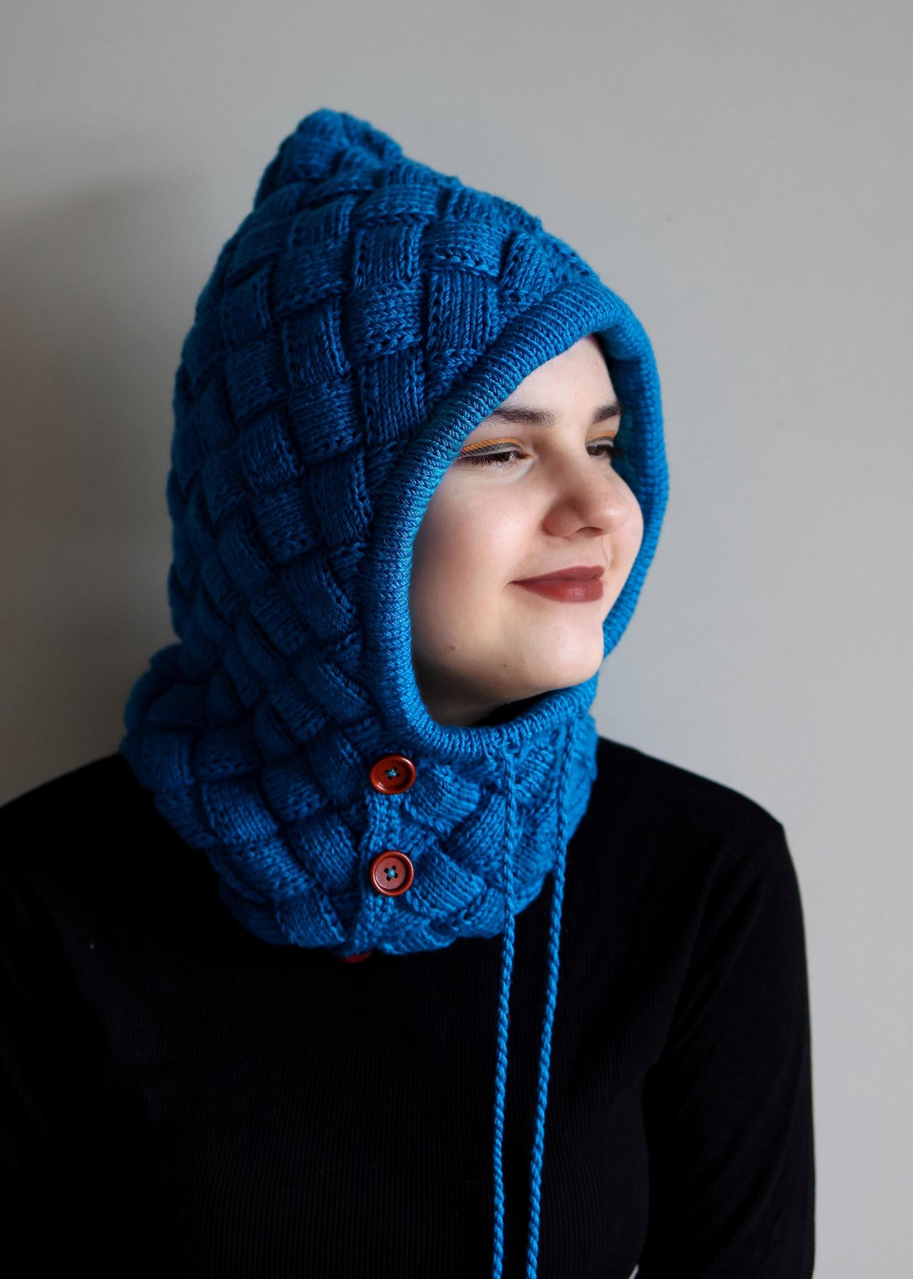 Autumn Entrelac Balaclava for DK