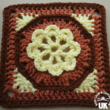 Octagon Garden Afghan Square