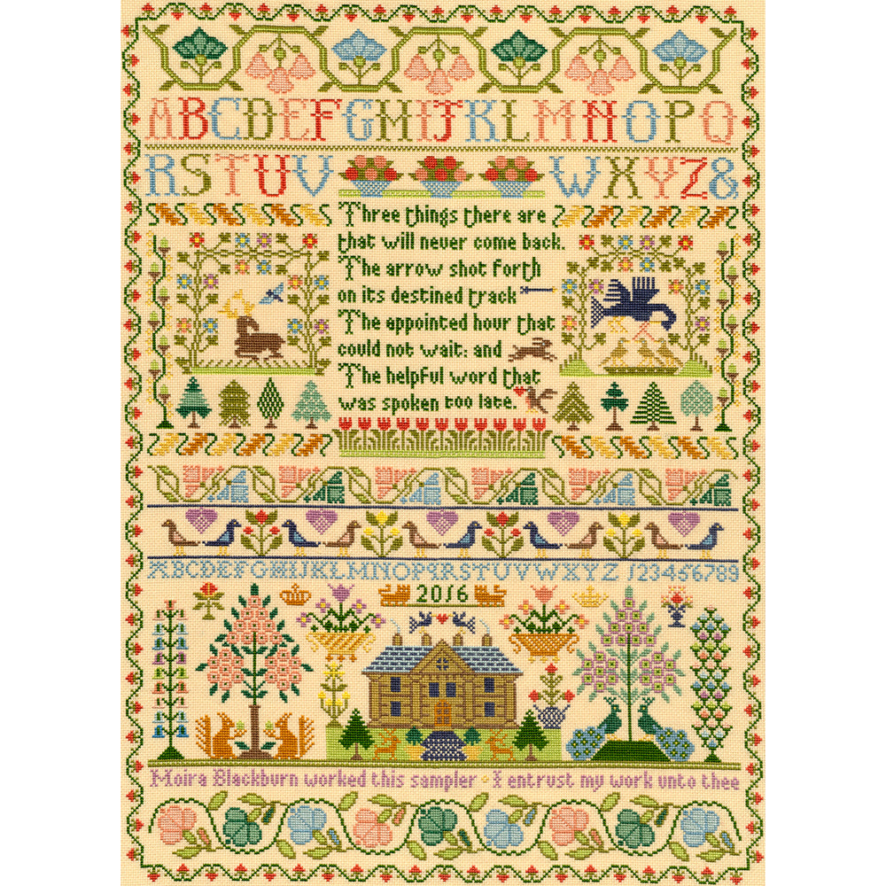Bothy Threads Three Things Cross Stitch Kit - 42cm x 57cm