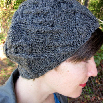 Argyle Cabled Beret
