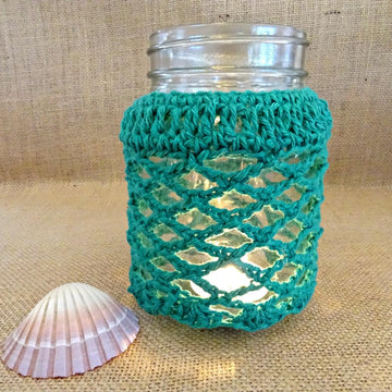 Crochet Candle Cozies For Mason Jars