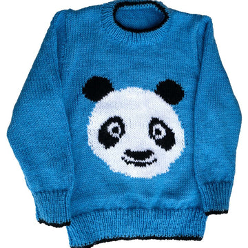 Panda head sweater, hat and toy