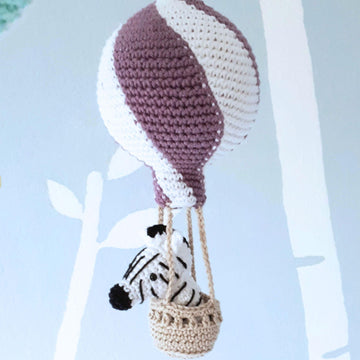 Hot air balloon baby mobile