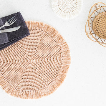 Boho Crochet Coasters + Placemats
