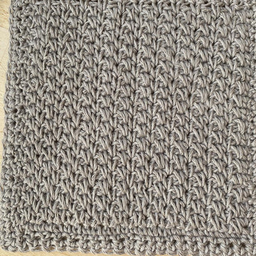 Olive Double Linen Stitch Washcloth