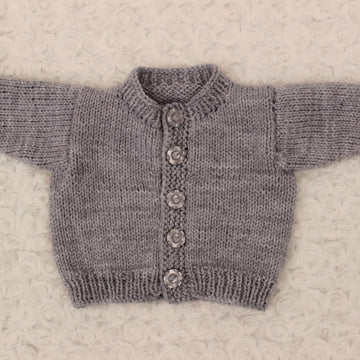Baby Romper, Cardigan, Hat & Booties Knitting Pattern #602
