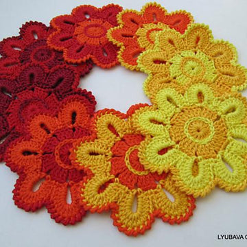 Crochet Flower Coaster