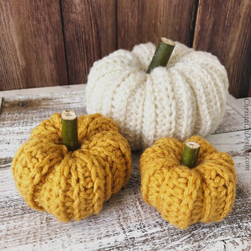 Ribbed Crochet Pumpkin