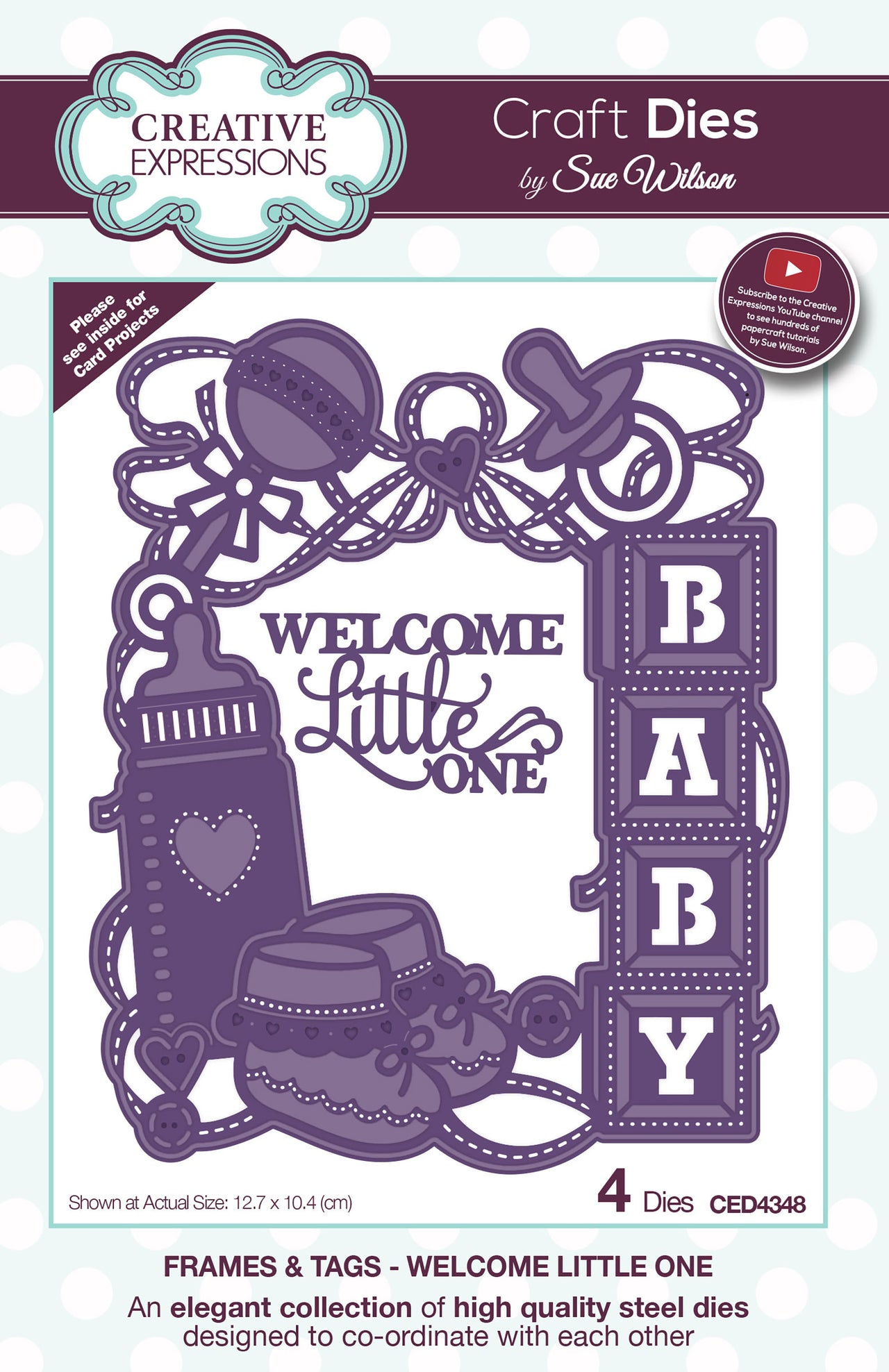 Creative Expressions Craft Dies By Sue Wilson - Welcome Little One