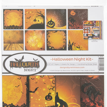 Reminisce Collection Kit 12"X12" - Halloween Night