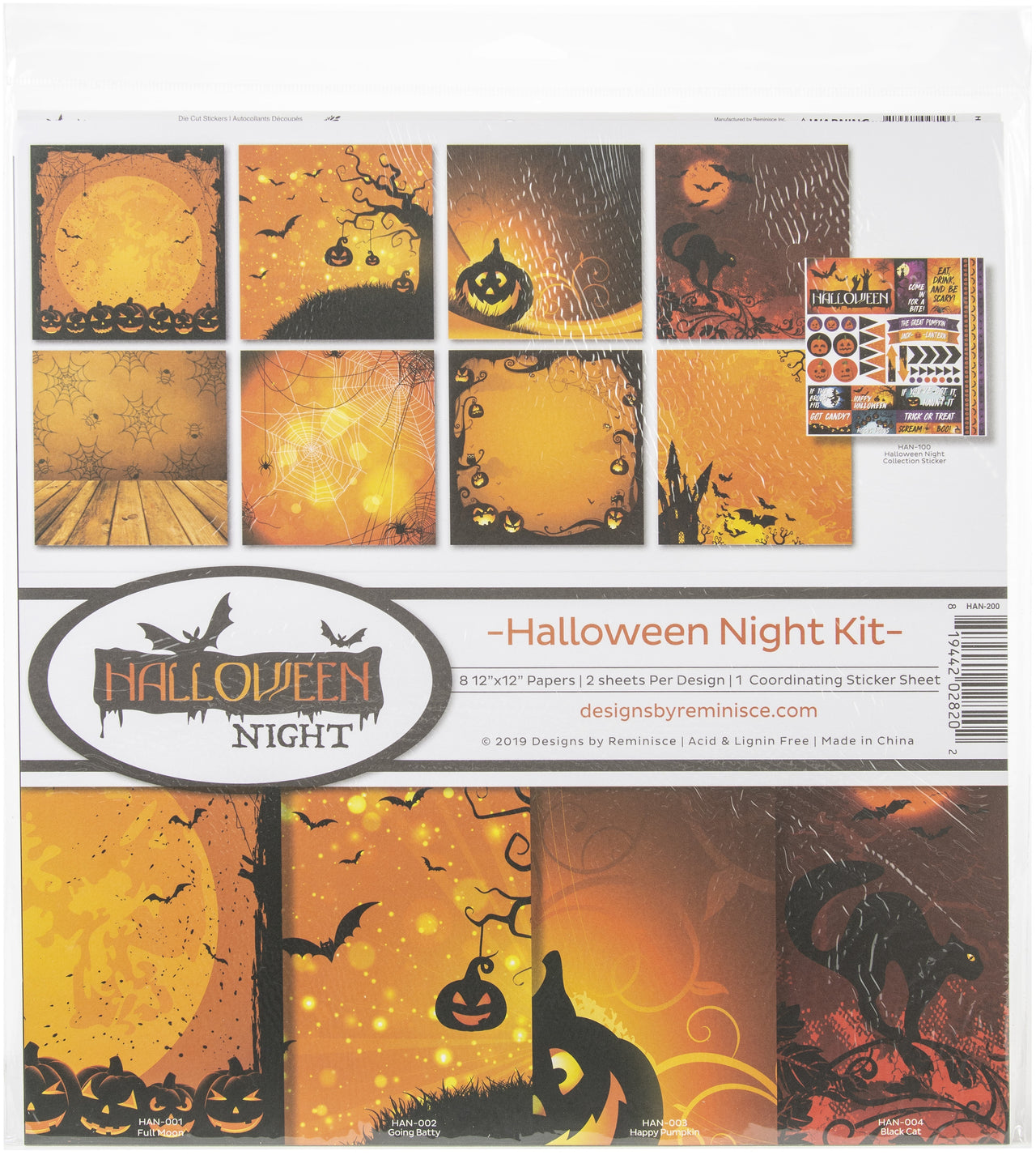 Reminisce Collection Kit 12"X12" - Halloween Night
