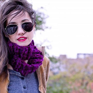 Ribbed Möbius Cowl