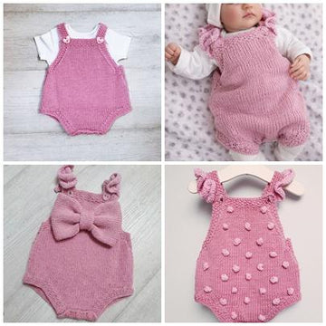 Baby DK Romper, Customisable with Bow, Frills or Bobbles
