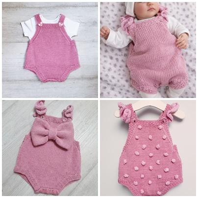 Baby DK Romper, Customisable with Bow, Frills or Bobbles