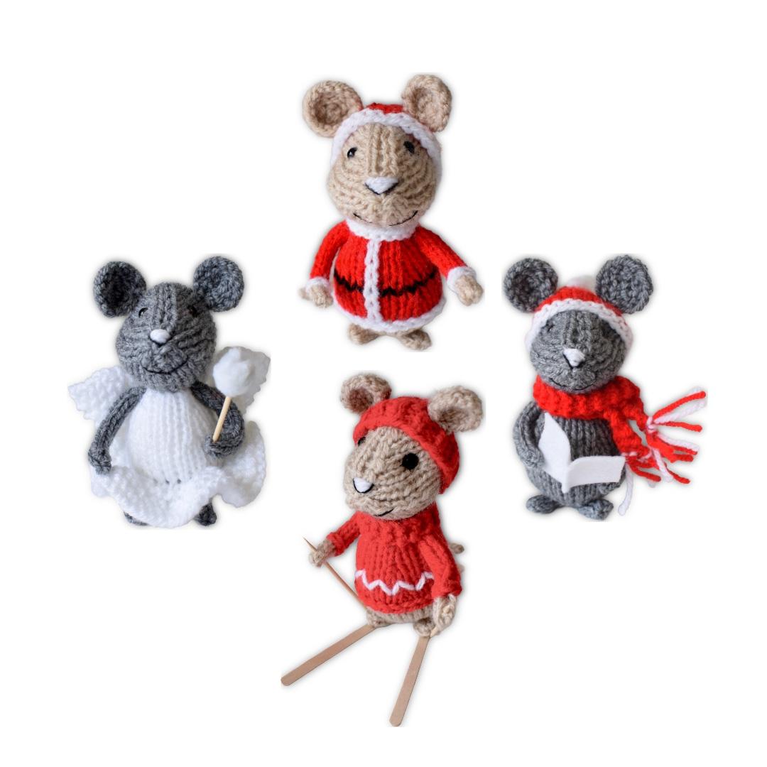 Festive Mice Decorations