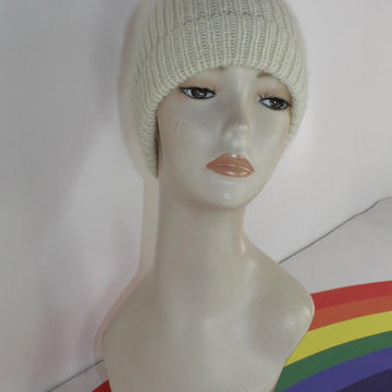 Adult and Teen Aran Rib Ski Beanie Hat Circular