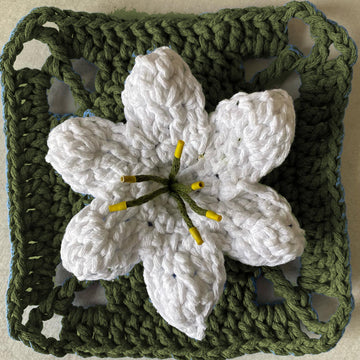 Easter Lily Granny Square